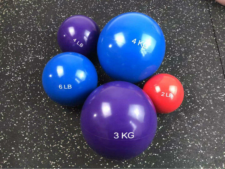 健身灌沙球健身软沙球 pvc瑜伽手球运动重力球软式哑铃篮球控球感