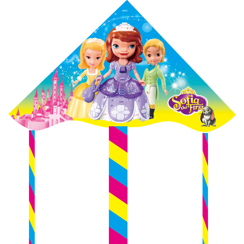 weifang kite buy one get one free hot printing cartoon children small kite kite bag mail long tail wang wang team breeze easygroup