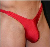 Mens sex lingerie sexy underwear front JJ pocket back v opaque exposed pants 1947