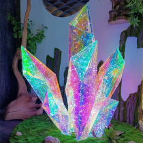 Laser Ice Diamond Mountain Creative Beauty Chen Laser Diamond Magic Diamond Shopping Mall Window Luminous ornaments Arrangement Props