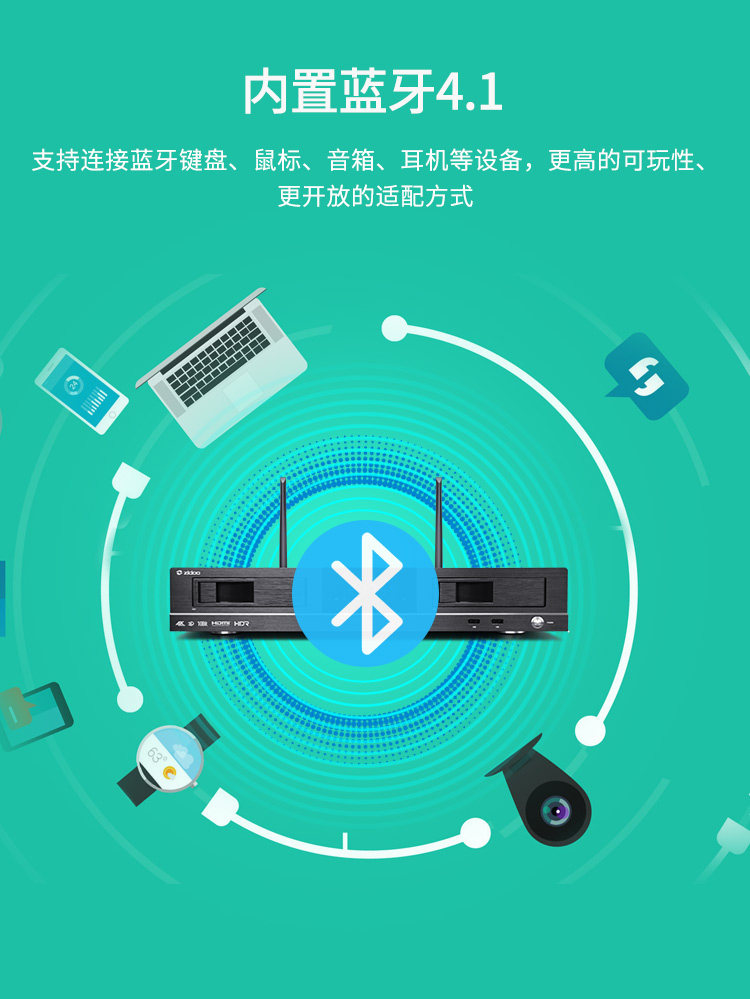 芝杜zidoo x20 蓝光硬盘播放机4k hdr 双hdmi音画分离 双硬盘仓 高清