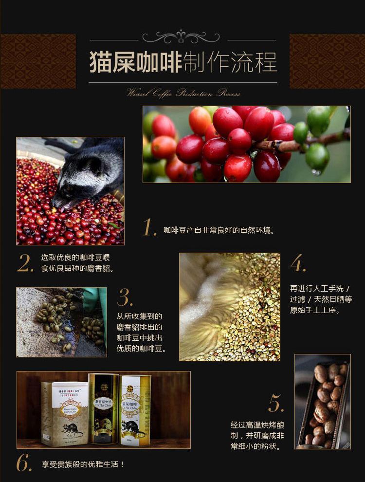 越南进口猫屎咖啡3合1原味速溶咖啡胡志明咖啡特浓2味礼品组合装