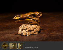 Orgrima Bronze Seiko Apocalypse Series Stegosaurus Skull Model Stegosaurus Tea Pet