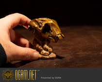 Orgrima Bronze Seiko Manatee Dugong Skull Model dugon Ornished Tea Pet