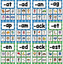 Basic phonics letter English Nature spell reading English word teaching material card CVC meta-consonant teacher teaching aids