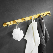 Light luxury gold clothes hook into the door clothes hook wall hanging wall door porch coat hook rack towel hook