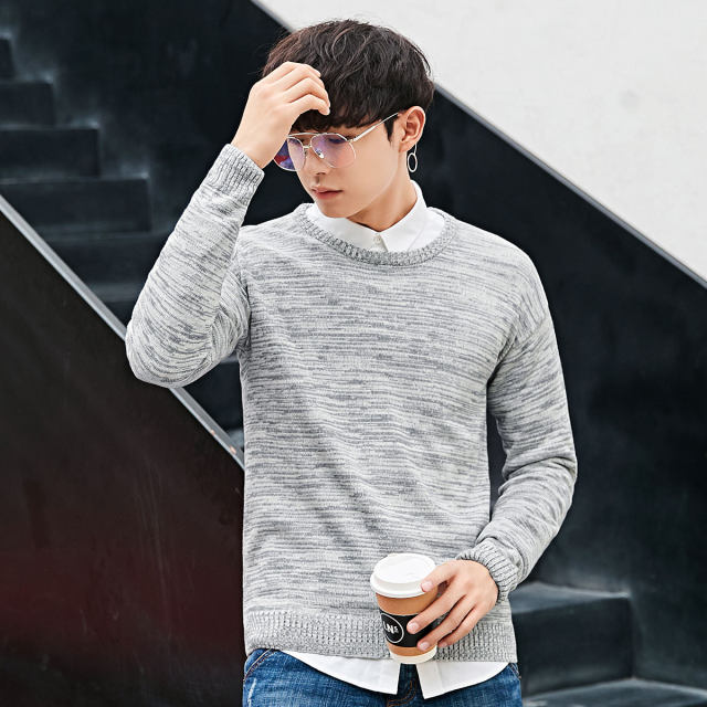 ເຄື່ອງນຸ່ງຫົ່ມ Tiancheng pullover sweater ດູໃບໄມ້ລົ່ນໃຫມ່ແບບເກົາຫຼີ sweater ຜູ້ຊາຍແນວໂນ້ມແຫ່ງຊາດ bottoming ເສື້ອຄົນອັບເດດ: