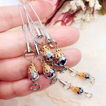 DIY Accessories Alloy Florato Accessories Metal Grey Water Drip Crystal Bead Pendant Pendant Chain Pendant Chain China Wind