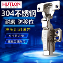 Huitailong Hinge 304 Stainless Steel Hydraulic Damping Cushion Closer Door Hinge Brink Aircraft Hinge Hardware