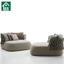 Rattan Sofa Nordic Minimalist Boutique Hotel Designer Grey Chrope Talks Creative Single Casual Sofa
