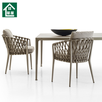 Outdoor Leisure Table Courtyard Marble Table Northern Europe Open-air Designer Furniture Color Waterproof Outdoor Table