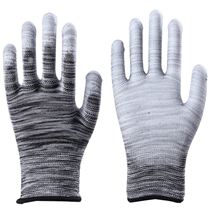 Ladies Thin Labor Insurance Gloves Wear-Resistant Non-slip Work Nylon Color PU Coated Palm Breathable Anti-static Agricultural Use
