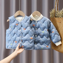 Male girl light and thin down clothes short and small children 90 white duck suede horse chia liner baby autumn winter clothing warm jacket