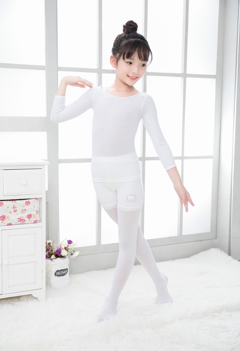 春秋款儿童打底衫男女童肤色舞蹈衣肉色隐形内衣少儿演出服装紧身