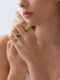 AU Revoir Les Filles Love Interwoven Ring Women 's Personality Simple Niche Original Design Ring AU Revoir Les Filles Love Interwoven Ring Women 's Personality Simple Niche Original Design Ring