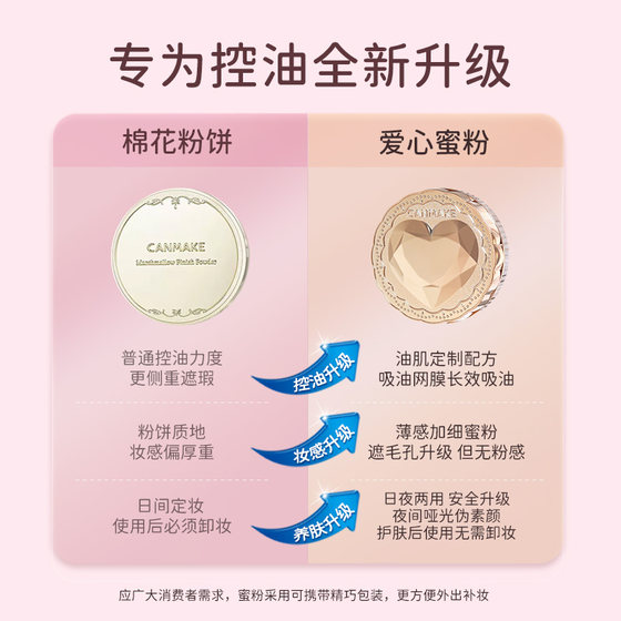 CANMAKE/IDA JAPAN 사랑 마크리스 파우더 케이크 오일 컨트롤 및 오래 지속되는 메이크업 방수 분말 보습 및 진정 피부 관리 CANMAKE/IDA JAPAN 사랑 마크리스 파우더 케이크 오일 컨트롤 및 오래 지속되는 메이크업 방수 분말 보습 및 진정 피부 관리