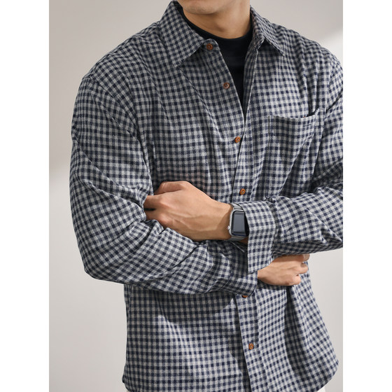 LUUD Sexy Furrying Plaid Shirt Men's Furrying Trendy Retro Long Sleeve Shirt High-end Sense Slightly Broad Jacket Trendy
LUUD Sexy Furrying Plaid Shirt Men's Furrying Trendy Retro Long Sleeve Shirt High-end Sense Slightly Broad Jacket Trendy