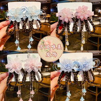 Hanclock headdress girl Chinese female female red wig whip girl girl princess hairpin baby New Year hair