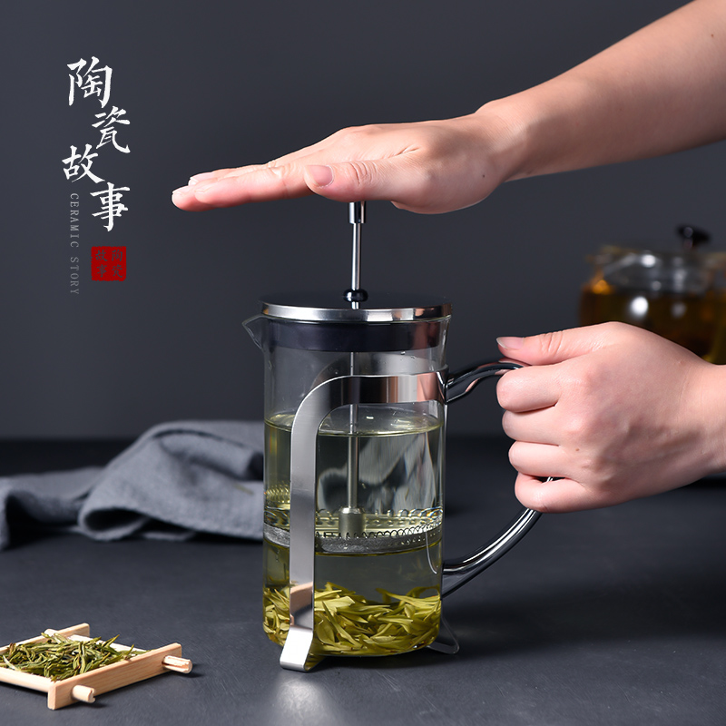 Ceramic story elegant cups glass teapot tea device heat method of separation of impact pressure pot of tea tea, tea cup