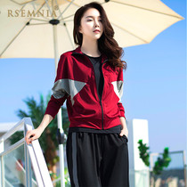 Rsemnia Japanese new yoga suit women leisure morning running step suit loose quick-drying sportswear