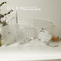 Online Red Day Style Medecor Color Board New Transparent Acrylic Blank Chia piece of work Prints Show Show Photo Props