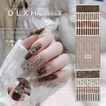 Autumn Winter BAO WEN US nail sticker 2022 new mesh red mist facial solid back glued flower Japanese frosted nail patch