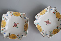 Japanese Writers Exhibition Dyed ivy Satoshi Hand-painted Traditional Day Style Cutlery Teapot Kettle Coffee Cup Dinner Plate