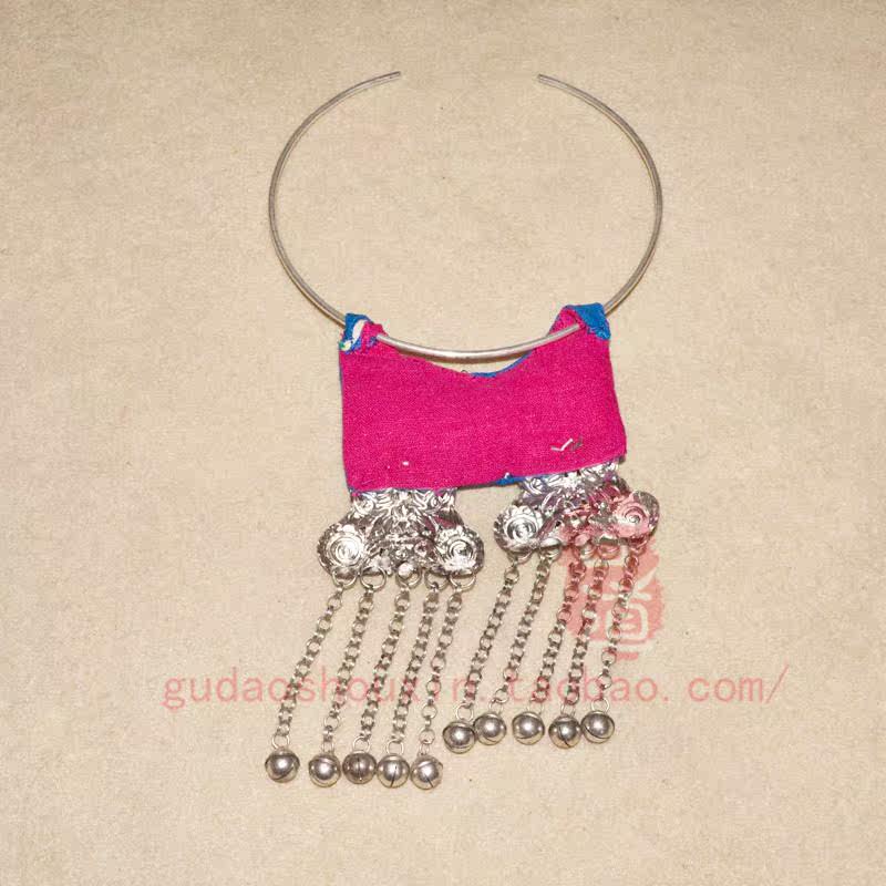 新款原创手工刺绣花项链老绣女 杨丽萍绣花项坠饰品古典民族风