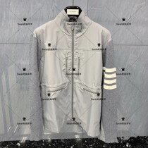 Thom Brown Japan 20 Autumn Winter New TB stand collar wool nylon patchwork jacket jacket