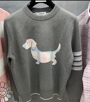 Thom Browne20 autumn winter TB puppy jacquard wool knitwear pullover base shirt coat