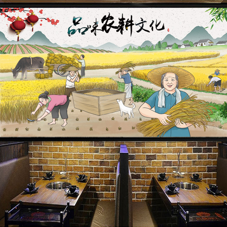农耕文化-1商品描述风格地中海是否跨境出口专供货源否花色一盒壁画