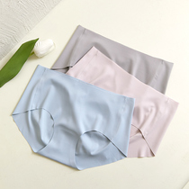 Traceless underwear ladies ice thin spring summer silk low waist fitness exercise breathable triangular hip shorts