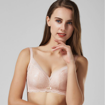 Athiweisha lingerie woman no steel ring in thick lace small chest coalesch with adjusted bra Sexy without mark to receive the secondary milk