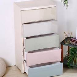 New extra large thickened plastic drawer storage cabinet children's wardrobe baby storage cabinet baby organization five buckets