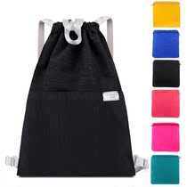 Folding travel bag women outdoor sports drawstring shoulder bag belly bag fitness bag light Hand bag storage bag
