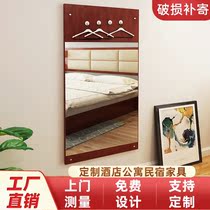 Express hotel Hotel Inn Hotel apartment Room furniture hanging board Full-length mirror One-piece mirror hook customization