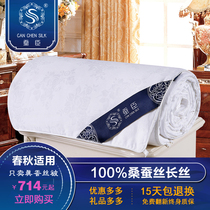 Pure handmade Tongxiang silk quilt 100% mulberry silk net weight 3 Jin Spring and Autumn quilt core single double Special