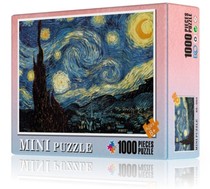 High Difficulty Mini 1000 Pieces Puzzle Adult Decompression Teen Puzzle Toy Cartoon Cartoon Gift Starry Sky