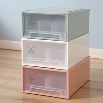 Household drawer underwear storage box plastic three-piece set underwear chest box wardrobe storage box finishing box