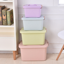 Portable plastic storage box portable book-loading clothing covered packing box cosmetics small storage box storage box