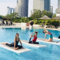 Manufacturer Direct Marketing Outdoor Water Sports Supplies Eva Heat Insulation Inflatable Yoga Board Anti-Friction Crocodile Thread