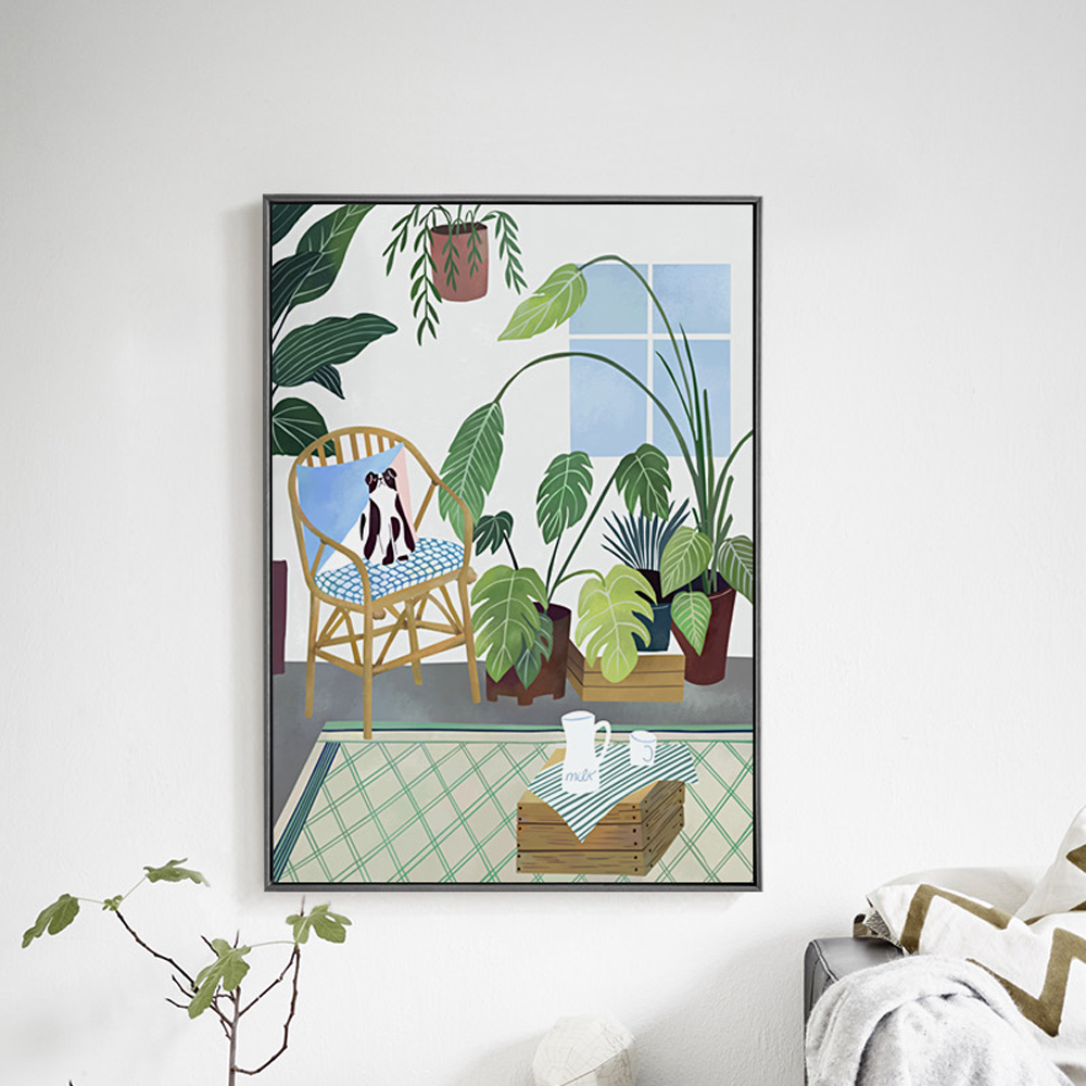 颜色选的非常清新,挂在墙上像一款装饰品一样,让白色的墙不在单调