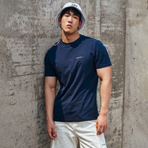 OMG official summer running sports leisure T-shirt mens short sleeves sweat-absorbing loose mens elastic fitness training T-shirt