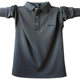 Men's cotton long sleeve T-shirt lapel POLO shirt plus fertilizer XL loose spring and autumn clothes middle-aged father men's clothing Men's cotton long sleeve T-shirt lapel POLO shirt plus fertilizer XL loose spring and autumn clothes middle-aged father men's clothing