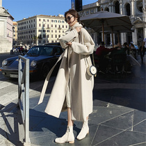 Leaners Republic of Small and fragrant Gentle Fur Coats Womens Autumn Winter Thickened Korean version of the long section of the Giant Coat Tide