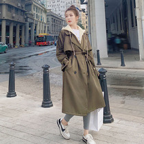 Liplayful Design Sensation Little Crowdart Two Lian Hat Windsuit Women 2022 Spring and autumn in Korean version Relaxed Student Coat