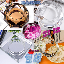 Crystal ashtray fashion creative personality gift large practical custom boutique European style hall household ashtray