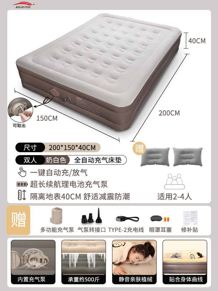 Самонадувной матрас Beiyue для кемпинга и отдыха