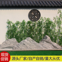 Stone carving snow wave stone slice combination landscaping Natural Taishan stone Indoor and outdoor size stone dry landscape ornaments