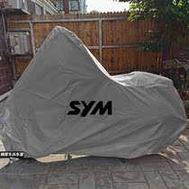 Customized Sanyang patrol CRUISYM300 150 motorcycle jacket rainproof sunscreen dust cover cover with three boxes
